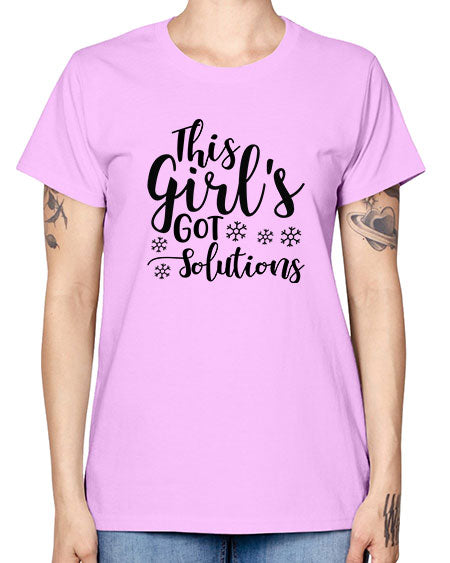 This Girl s Got Solutions 17# - general science -  Missy T-Shirt