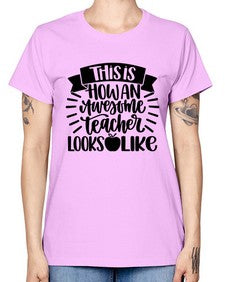 This Is How An Awesome Style 1542# - teacher -  Missy T-Shirt