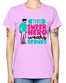 This Superhero Wears Scrubs Style Style 1564# - nurse -  Missy T-Shirt