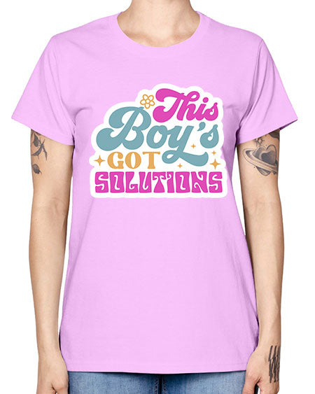 This boys got solutions 19# - general science -  Missy T-Shirt