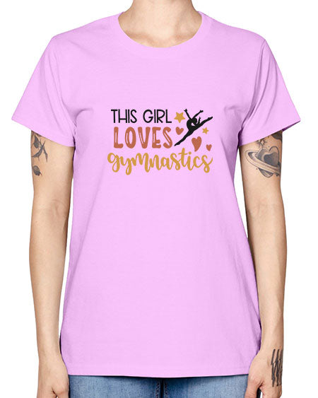 This girl loves gymnastics - cheer -  Missy T-Shirt