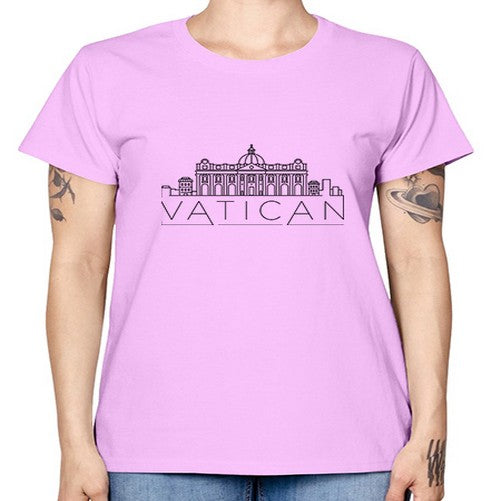 Vatican Minimal Skyline 2054# - cities -  Missy T-Shirt