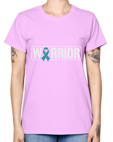Warrior PTSD Awareness Teal Military 2# - PTSD -  Missy T-Shirt