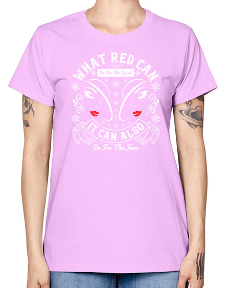 What red can do for the spirit it can also do for the face Style 175# - beauty - fashion -  Missy T-Shirt