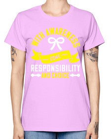 With awareness come responsibility and choice Style 5# - Self awareness -  Missy T-Shirt