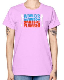 Worlds okayest plumber1665# - plumber -  Missy T-Shirt