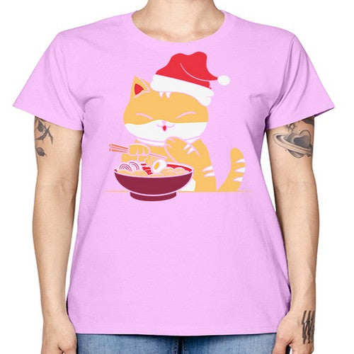 Xmas Kawaii Anime Shiba Inu Eating Ramen 289# - anime -  Missy T-Shirt