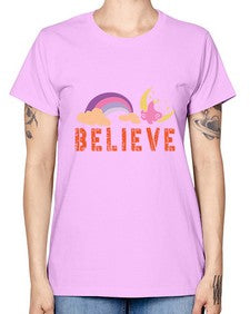 believe 47# - unicorn -  Missy T-Shirt