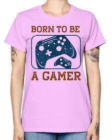 born to ba a gamer 63# - video games -  Missy T-Shirt