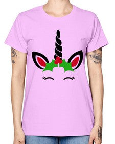 christmas unicorn 81# - unicorn -  Missy T-Shirt