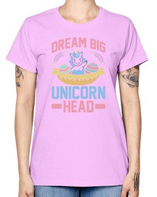 dream big unicorn head 98# - unicorn -  Missy T-Shirt