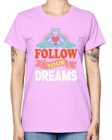 follow your dreams 137# - unicorn -  Missy T-Shirt