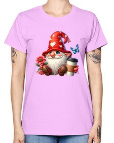 gnome with butterfly 12# - gnome -  Missy T-Shirt