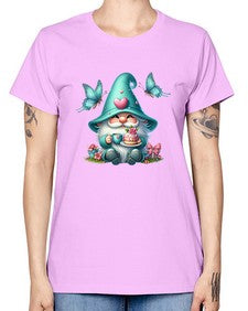 gnome with butterfly 14# - gnome -  Missy T-Shirt