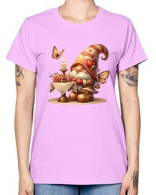gnome with butterfly 21# - gnome -  Missy T-Shirt