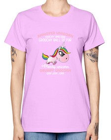 grumpy unicorn 147# - unicorn -  Missy T-Shirt