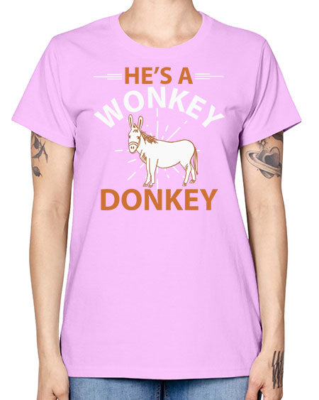 he’s a wonky donkey Style 4# - donkey -  Missy T-Shirt