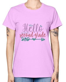 hello second grade 320# - second grade -  Missy T-Shirt