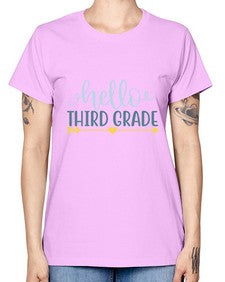 hello third grade 339# - third grade -  Missy T-Shirt