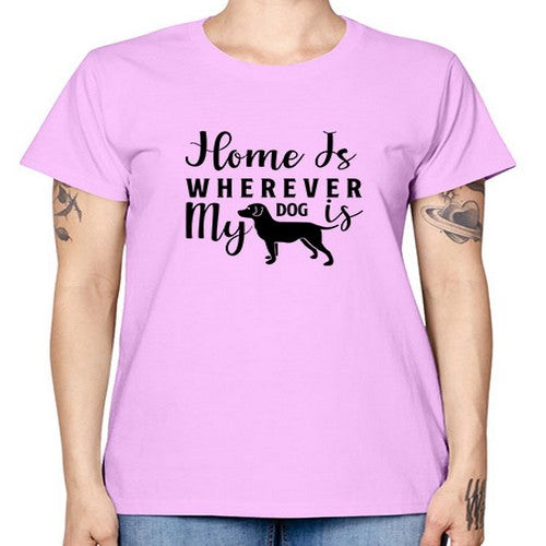 home is wherever my dog is 154# - dogs -  Missy T-Shirt
