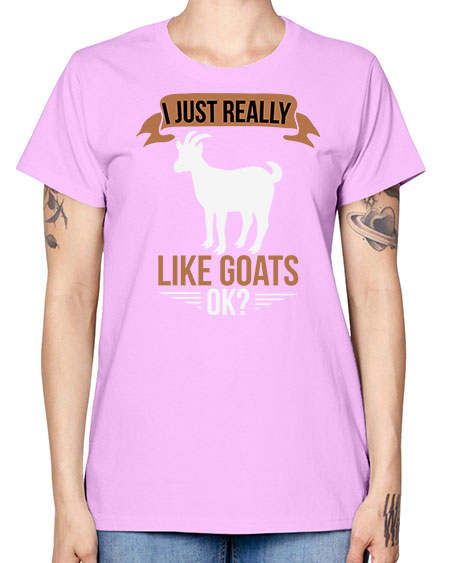 i just really like goats ok Style 3# - goat -  Missy T-Shirt