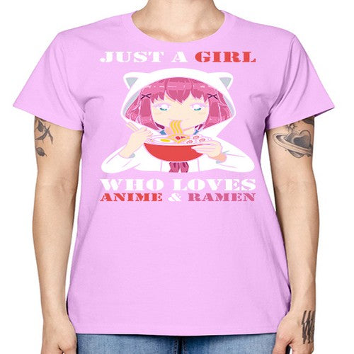 just a girl who loves anime and ramen258# - anime -  Missy T-Shirt