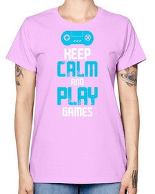 keep calm and play games 133# - video games -  Missy T-Shirt
