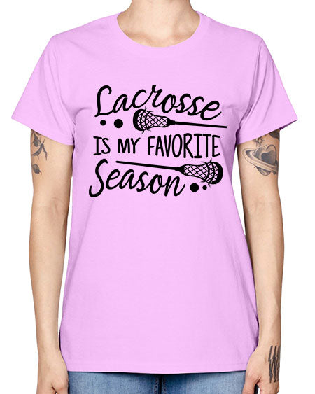 lacrosse is my favorite season 14# - lacrosse -  Missy T-Shirt