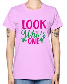 look whos one 263# - unicorn -  Missy T-Shirt