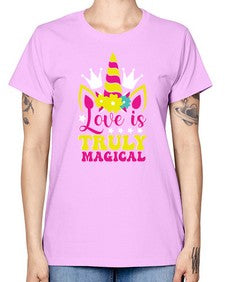 love is truly magical 270# - unicorn -  Missy T-Shirt