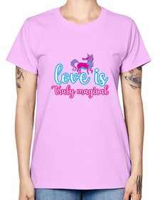 love is truly magical 271# - unicorn -  Missy T-Shirt