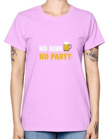 no beer no party 1433# - beer -  Missy T-Shirt