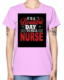 nurse with backround 1225# - nurse -  Missy T-Shirt