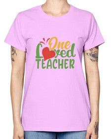 one loved teacher Style 324# - teacher -  Missy T-Shirt
