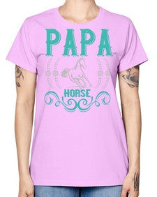 papa horse Style 26# - horse -  Missy T-Shirt