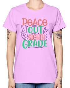 peace out eighth gradee 617# - eighth grade -  Missy T-Shirt