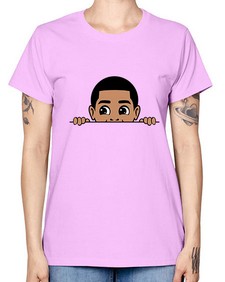 peekaboo boy 17# - black boys or men -  Missy T-Shirt