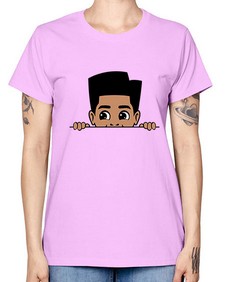 peekaboo boy 18# - black boys or men -  Missy T-Shirt