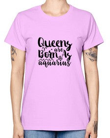 queens Are Born As Aquarius 383# - aquarius -  Missy T-Shirt