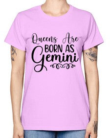 queens are born as gemini 393# - gemini -  Missy T-Shirt