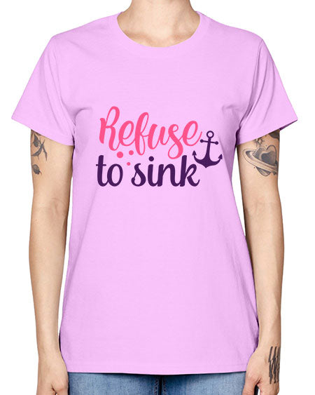 refuse to sink Style 4# - breast cancer -  Missy T-Shirt