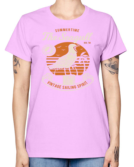 seagul bird 69# - birds -  Missy T-Shirt