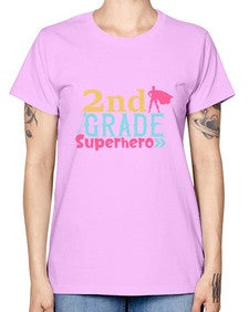 second Grade Superhero color 833# - second grade -  Missy T-Shirt