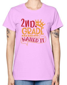 second grade nailed it 827# - second grade -  Missy T-Shirt