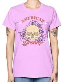 skullrose 1070# - skull and bones -  Missy T-Shirt