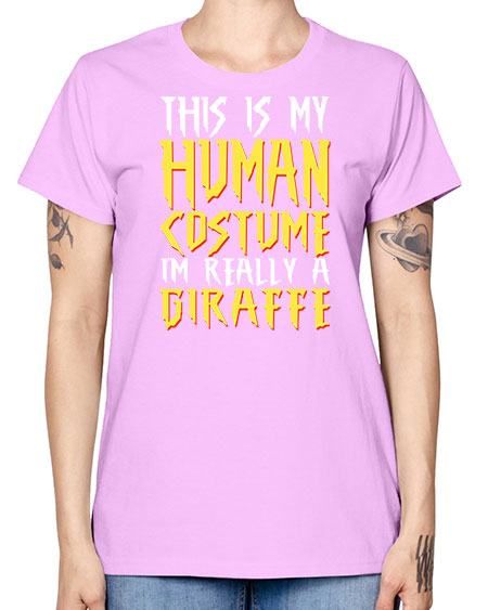 this is my human costume im really a giraffe - giraffee -  Missy T-Shirt