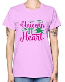 unicorn it heart 467# - unicorn -  Missy T-Shirt