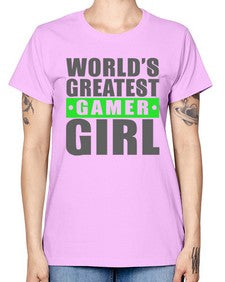 worlds greatest gamer girl 166# - video games -  Missy T-Shirt