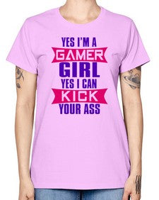 yes im a gamer girl yes i can kick your ass 169# - video games -  Missy T-Shirt