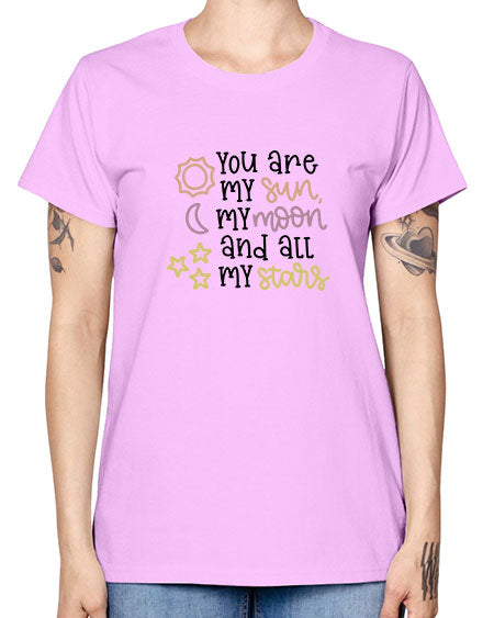 youaremysunmymoonandallmystars 1# - moon -  Missy T-Shirt